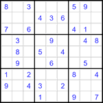 Судоку 9х9 #3445 легкий