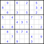 Судоку 9х9 #3446 легкий