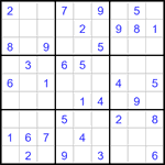 Судоку 9х9 #3447 легкий