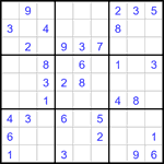 Судоку 9х9 #3448 легкий
