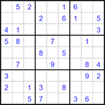 Судоку 9х9 #3371 средний