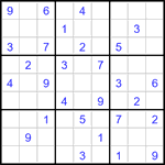 Судоку 9х9 #3376 средний