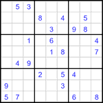 Судоку 9х9 #3378 средний