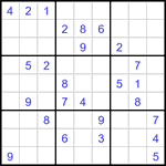 Судоку 9х9 #3379 средний