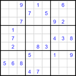 Судоку 9х9 #3380 средний