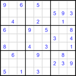 Судоку 9х9 #3381 средний