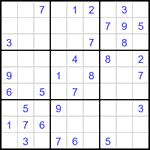 Судоку 9х9 #3384 средний