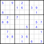 Судоку 9х9 #3387 средний