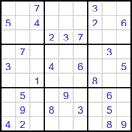 Судоку 9х9 #3391 средний