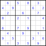 Судоку 9х9 #3392 средний