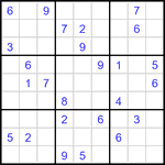 Судоку 9х9 #3394 средний