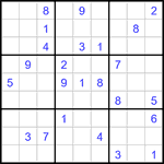 Судоку 9х9 #3396 средний