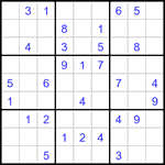 Судоку 9х9 #3397 средний