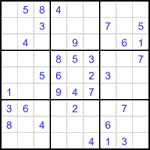 Судоку 9х9 #3398 средний