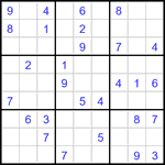 Судоку 9х9 #3400 средний