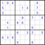 Судоку 9х9 #3401 средний