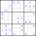 Судоку 9х9 #3402 средний