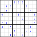 Судоку 9х9 #3403 средний