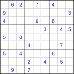 Судоку 9х9 #3405 средний