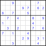 Судоку 9х9 #3406 средний