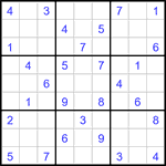 Судоку 9х9 #3408 средний