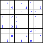 Судоку 9х9 #3409 средний