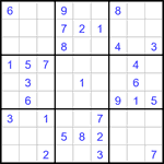 Судоку 9х9 #3415 средний