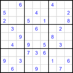 Судоку 9х9 #3417 средний