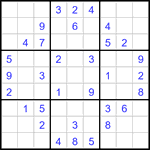 Судоку 9х9 #3418 средний