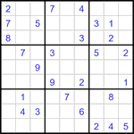 Судоку 9х9 #3419 средний