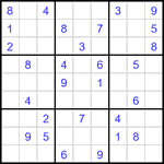 Судоку 9х9 #3420 средний