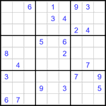 Судоку 9х9 #3372 трудный