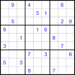 Судоку 9х9 #3373 трудный