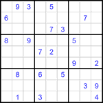 Судоку 9х9 #3374 трудный