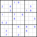 Судоку 9х9 #3376 трудный