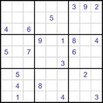 Судоку 9х9 #3382 трудный