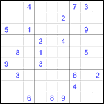 Судоку 9х9 #3384 трудный
