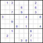 Судоку 9х9 #3387 трудный