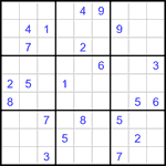 Судоку 9х9 #3388 трудный