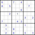 Судоку 9х9 #3403 трудный