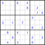 Судоку 9х9 #3409 трудный