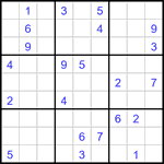 Судоку 9х9 #3410 трудный