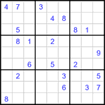 Судоку 9х9 #3416 трудный