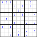 Судоку 9х9 #3367 очень трудный