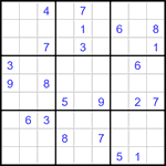 Судоку 9х9 #3371 очень трудный