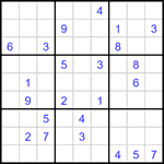 Судоку 9х9 #3373 очень трудный