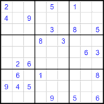 Судоку 9х9 #3374 очень трудный