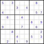 Судоку 9х9 #3376 очень трудный