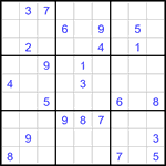 Судоку 9х9 #3382 очень трудный