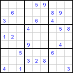 Судоку 9х9 #3384 очень трудный